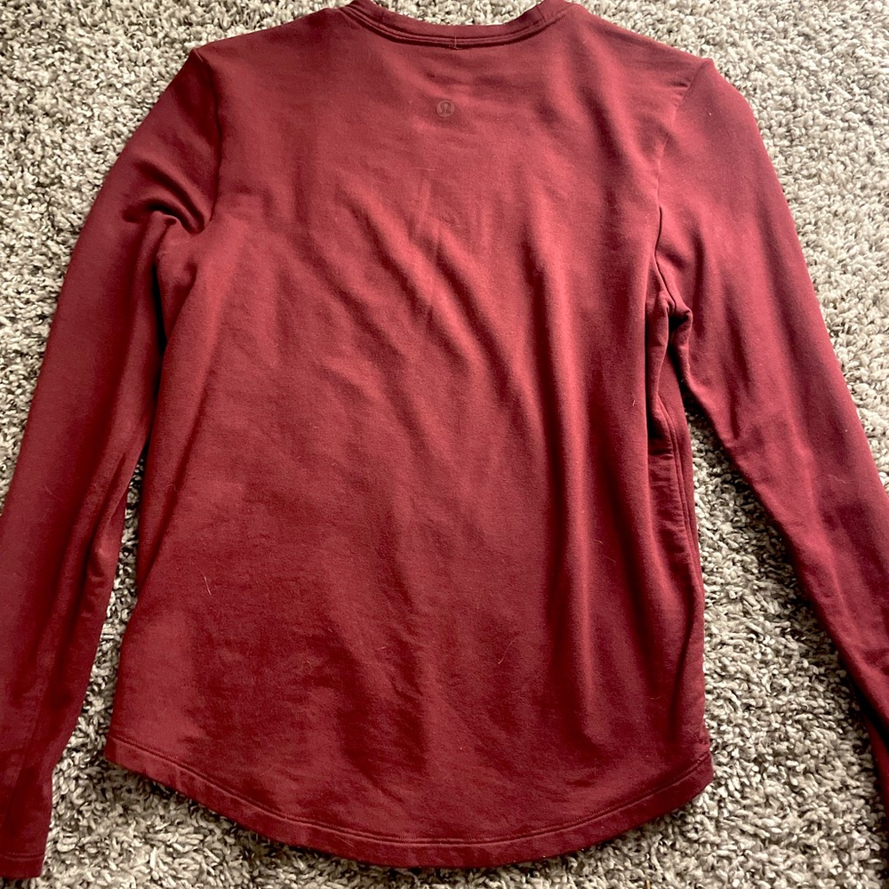 Lululemon Love modal fleece long sleeve shirt! Size 2